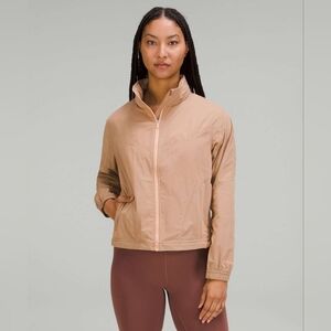 Lululemon Athletica Lightweight Hooded Jacket Bleached Apricot